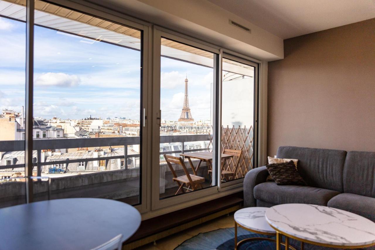 Appartement Vue Tour Eiffel Paris Exterior photo